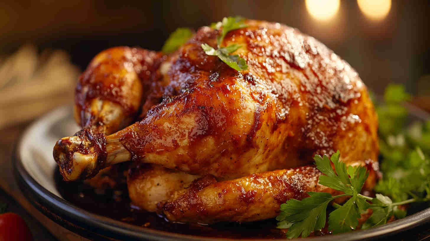 Tender BBQ Pulled Chicken on the Bone