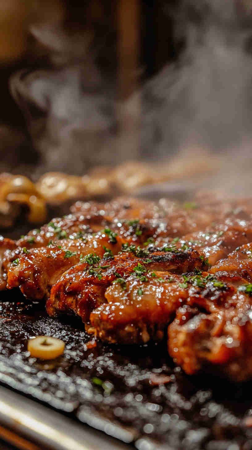 Tender BBQ Pulled Chicken on the Bone