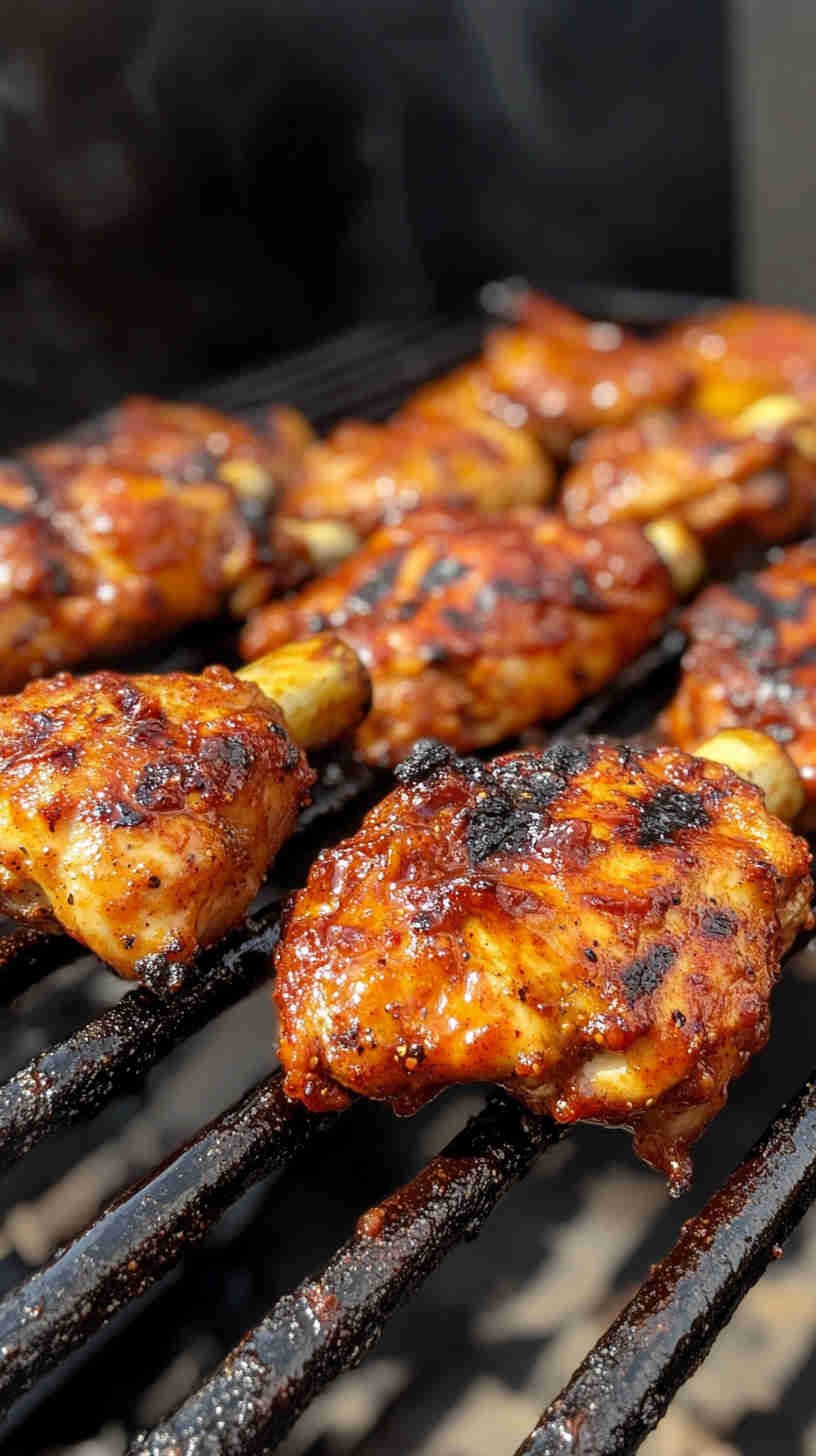 Tender BBQ Pulled Chicken on the Bone