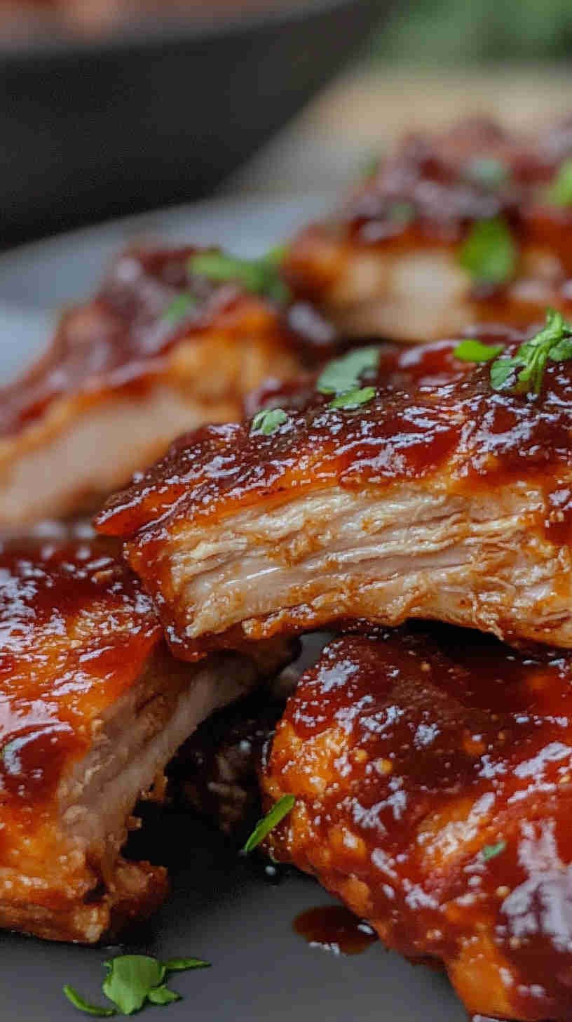 Tender BBQ Pulled Chicken on the Bone