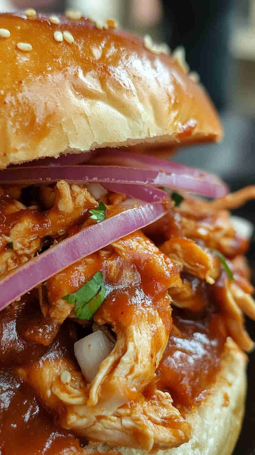 Tender BBQ Pulled Chicken on the Bone