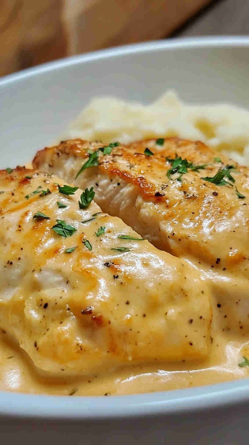 Tender Slow Cooker Garlic Parmesan Chicken