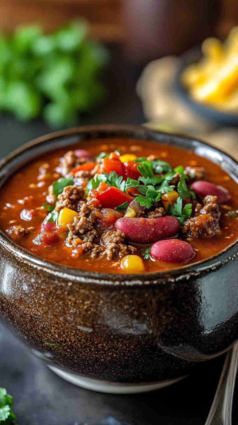 Thick and Rich Slow Cooker Chili