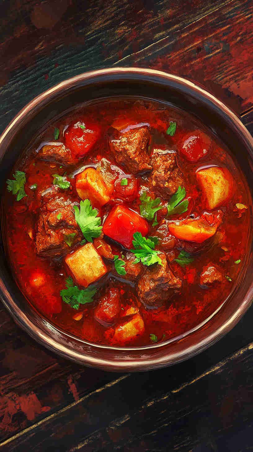 Traditional Slow Cooker Hungarian Goulash