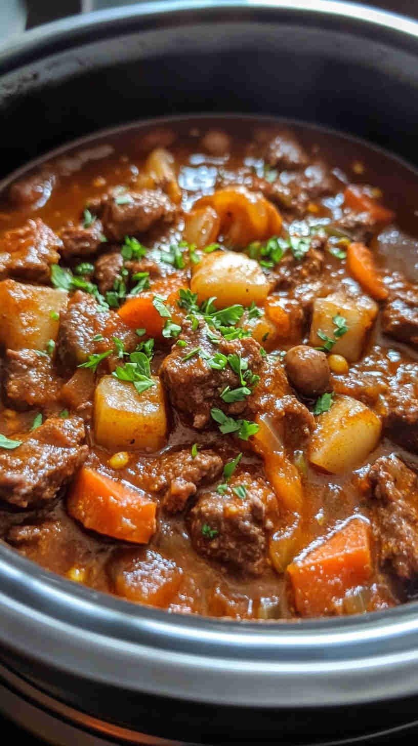 Traditional Slow Cooker Hungarian Goulash