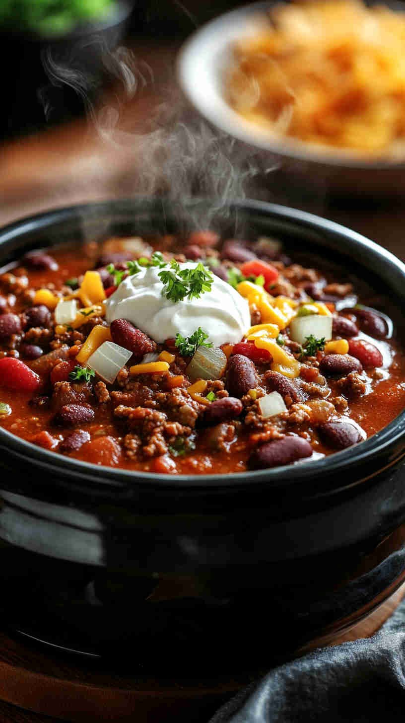 Ultimate Hearty Slow Cooker Chili