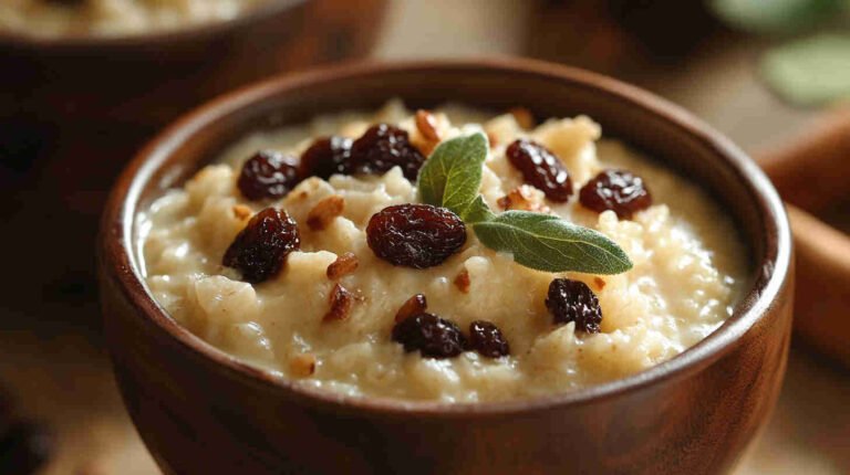 Warm & Cozy Slow Cooker Rice Pudding with Raisins