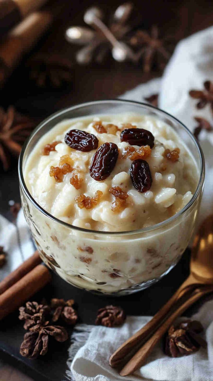 Warm & Cozy Slow Cooker Rice Pudding with Raisins