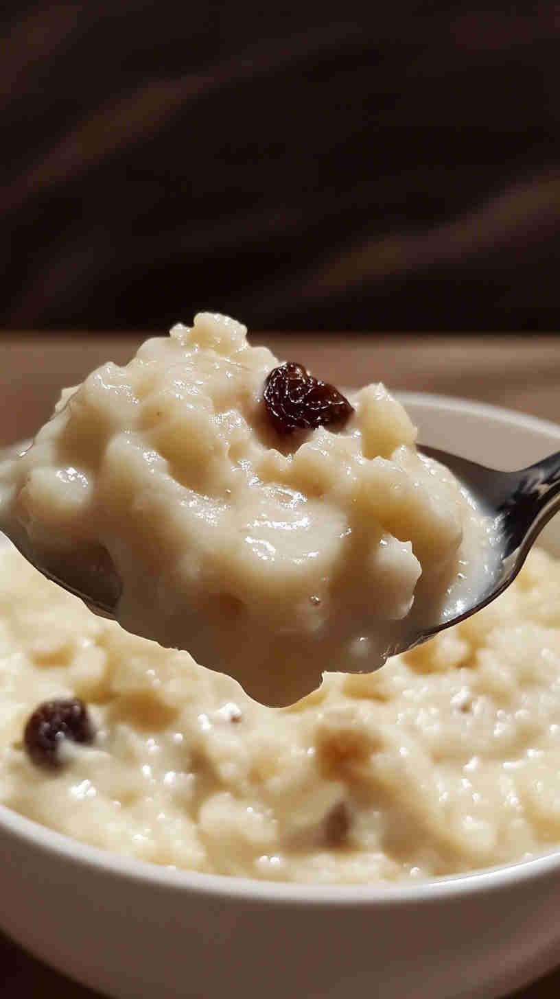 Warm & Cozy Slow Cooker Rice Pudding with Raisins