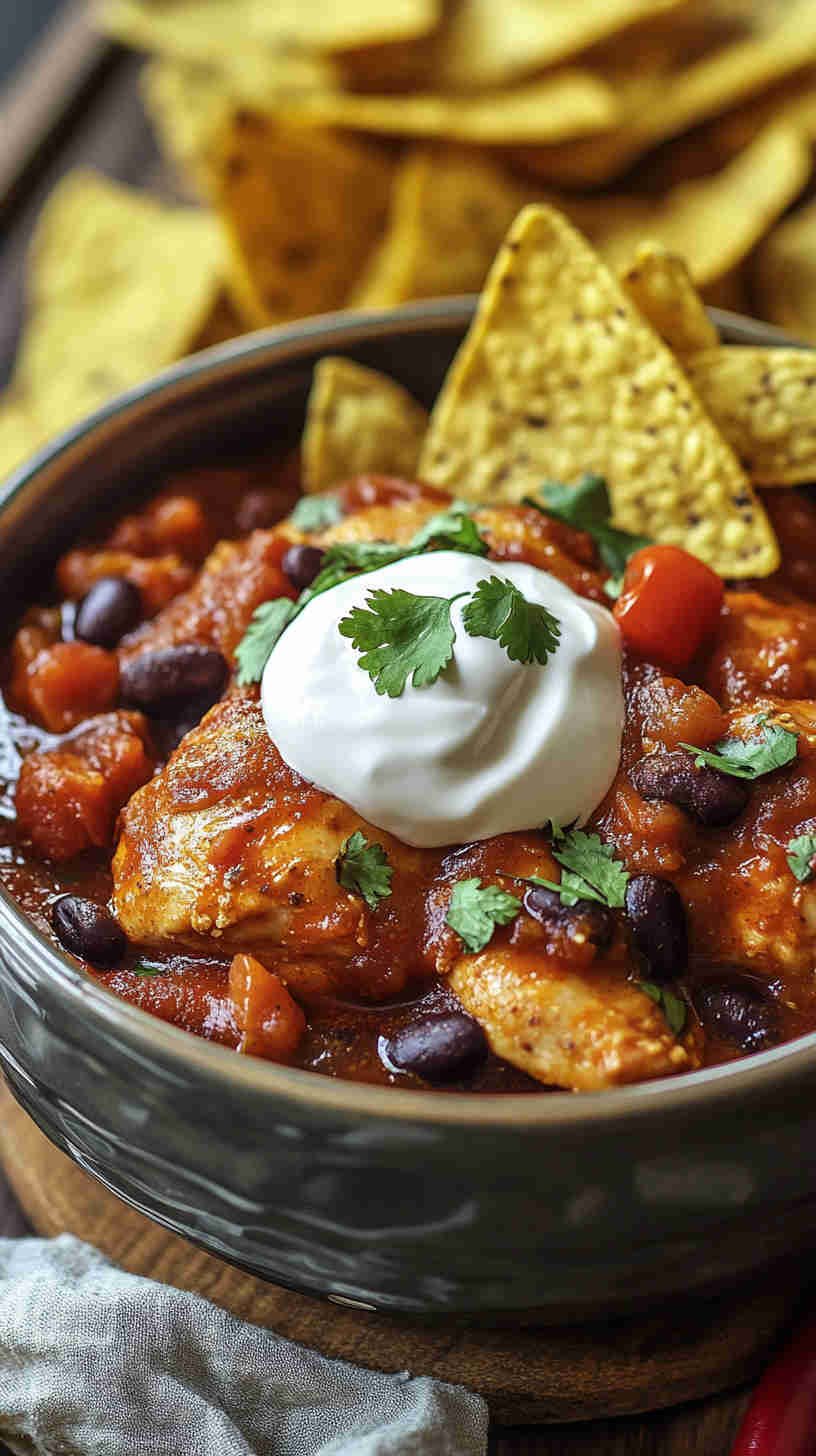 Zesty Slow Cooker Salsa Chicken