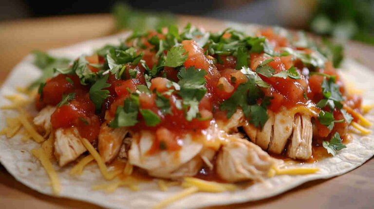 Zesty Slow Cooker Salsa Chicken