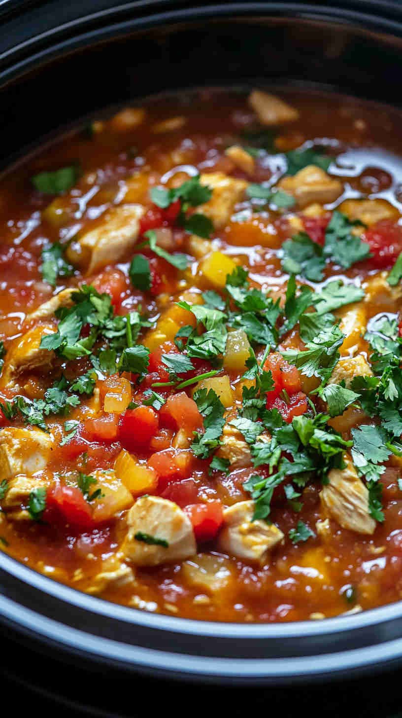 Zesty Slow Cooker Salsa Chicken