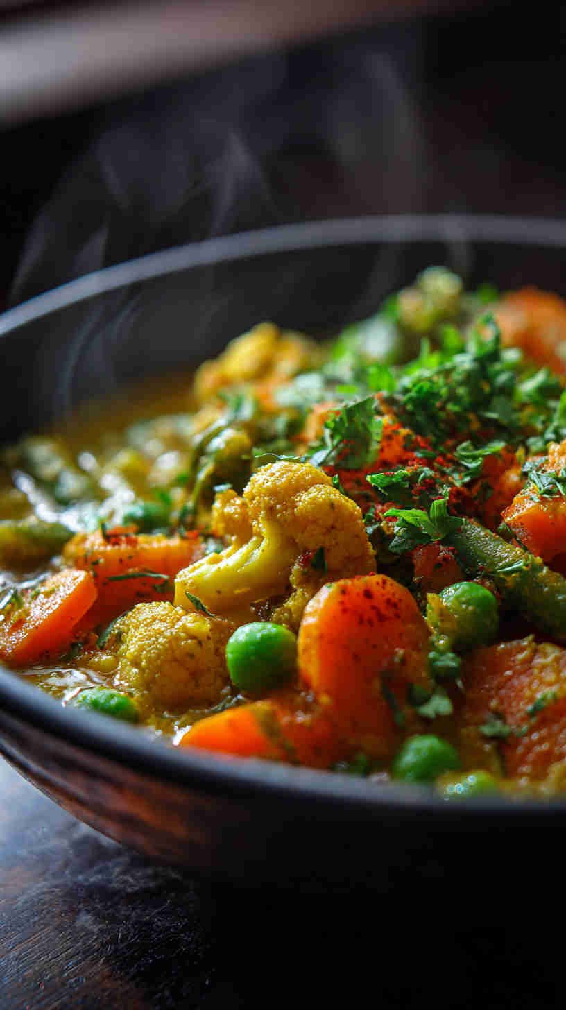 Slow Cooker Vegetable Korma