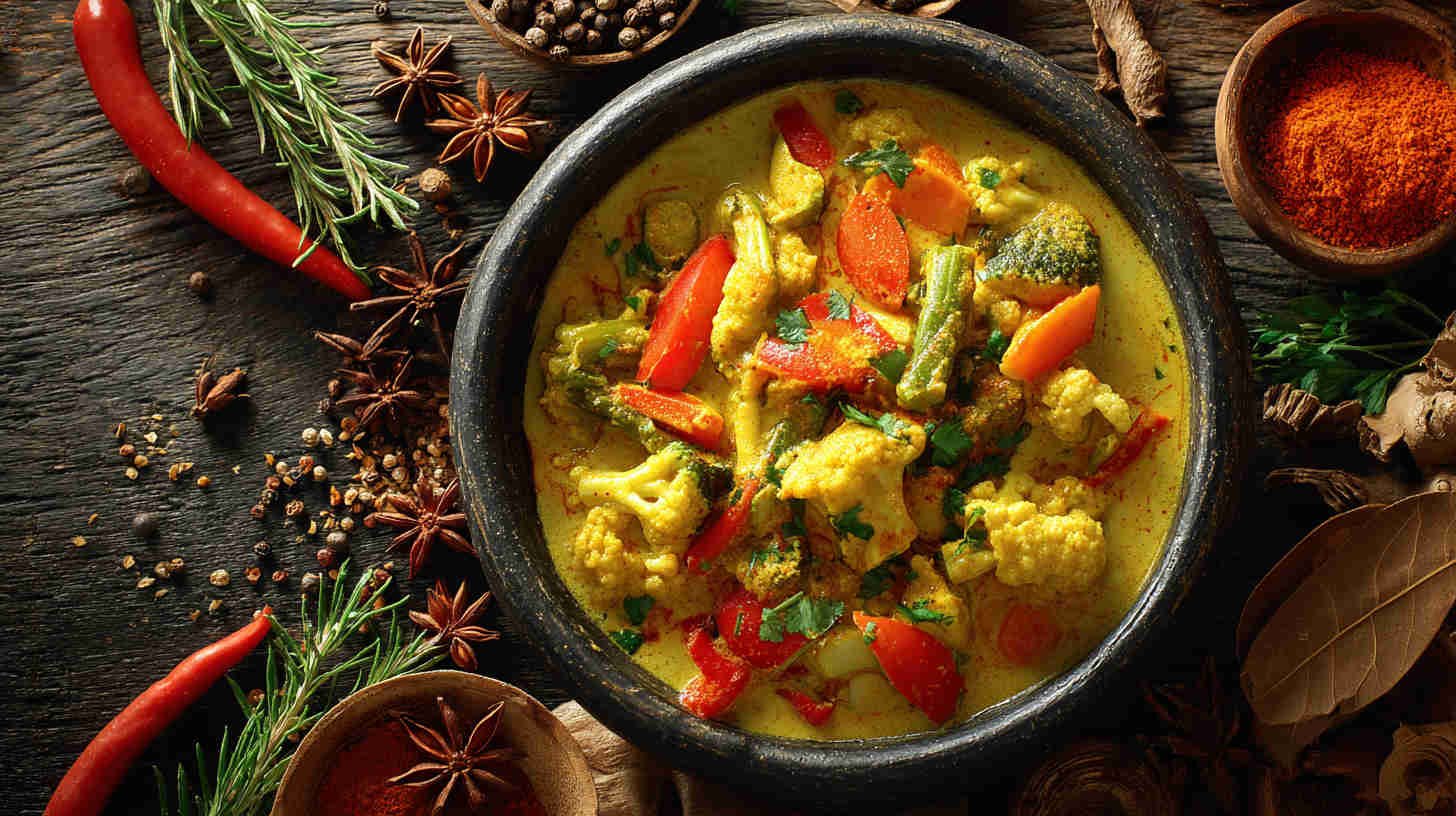Slow Cooker Vegetable Korma