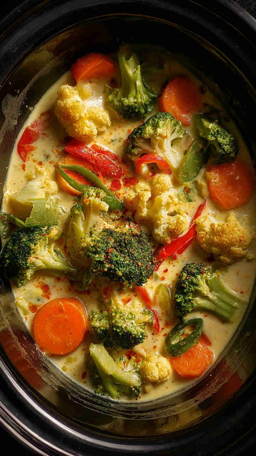 Slow Cooker Vegetable Korma