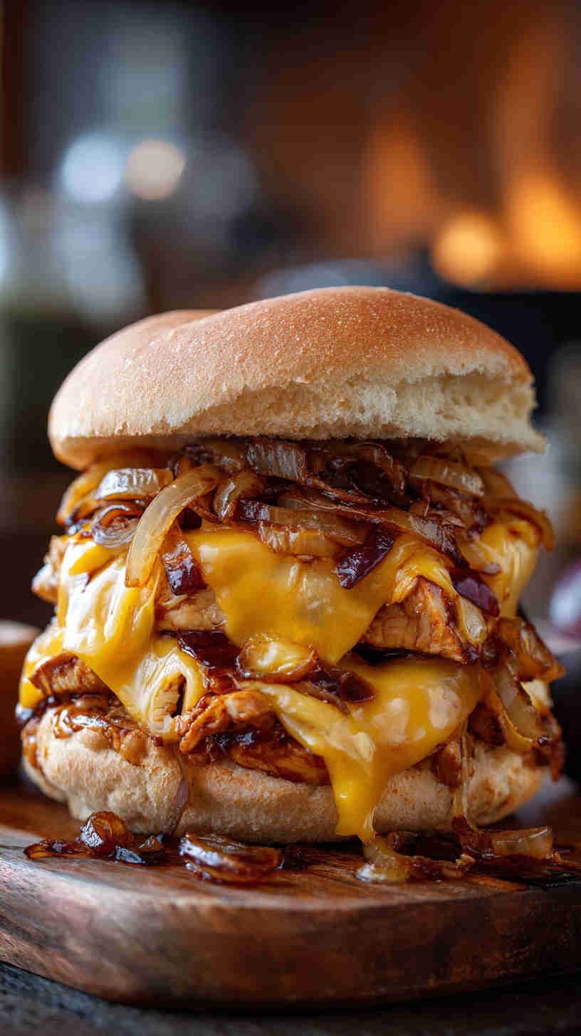 Crockpot BBQ Chicken Sandwiches