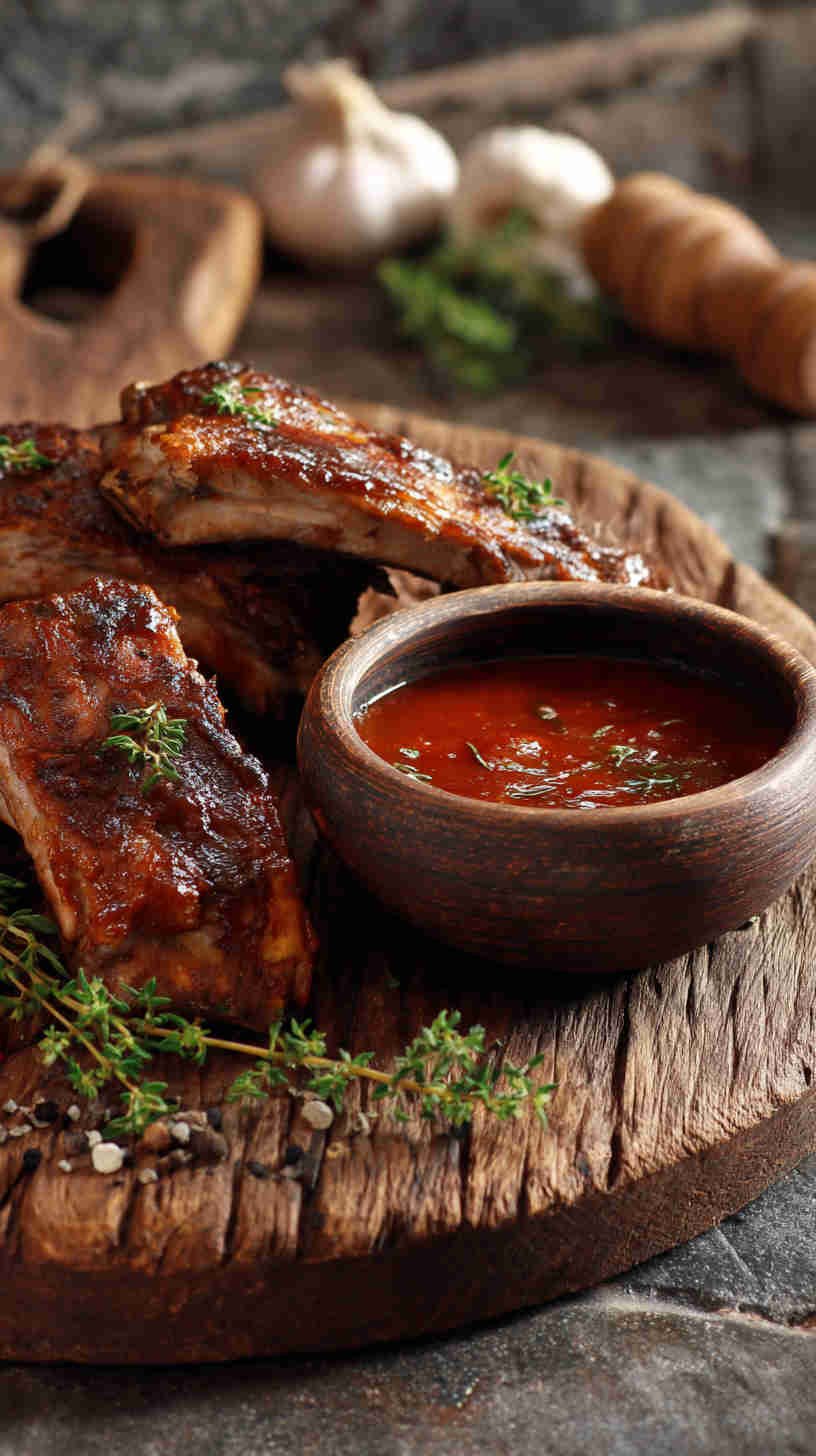Crockpot BBQ Ribs with Homemade Sauce