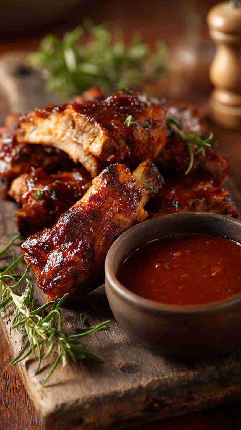 Crockpot BBQ Ribs with Homemade Sauce