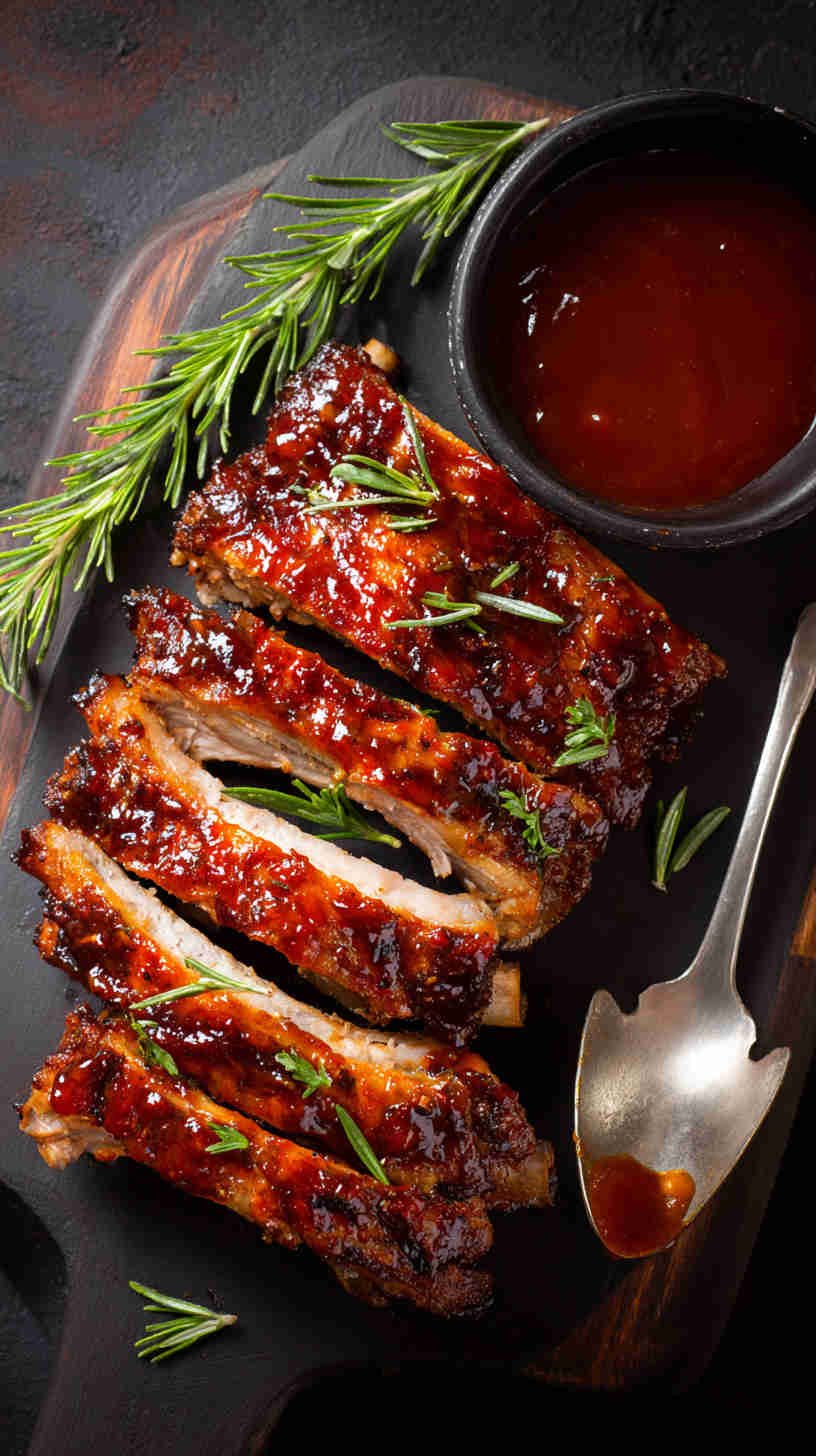 Crockpot BBQ Ribs with Homemade Sauce