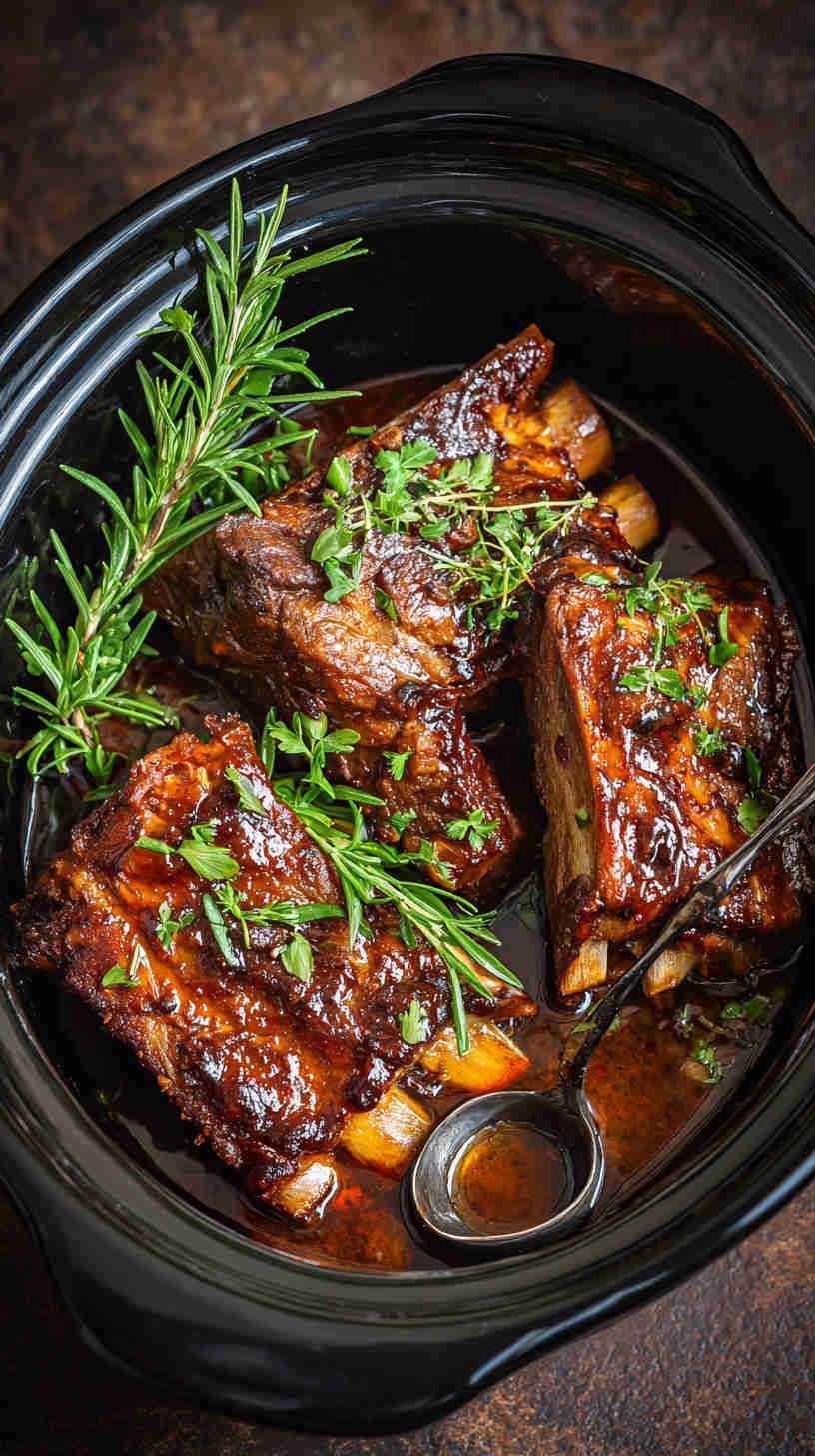 Crockpot BBQ Ribs with Homemade Sauce