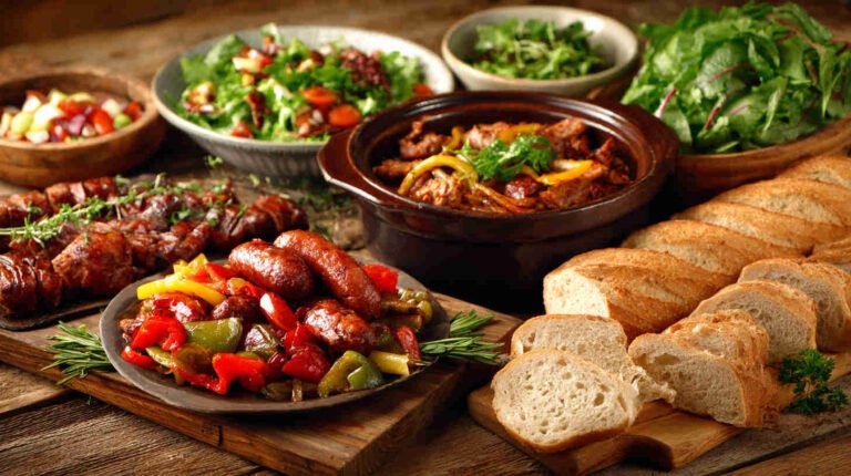 Crockpot BBQ Sausage and Peppers