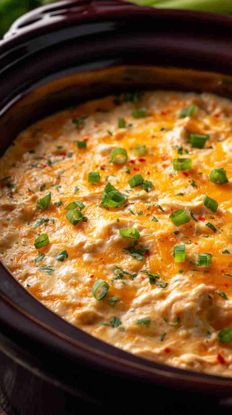 Crockpot Buffalo Chicken Dip