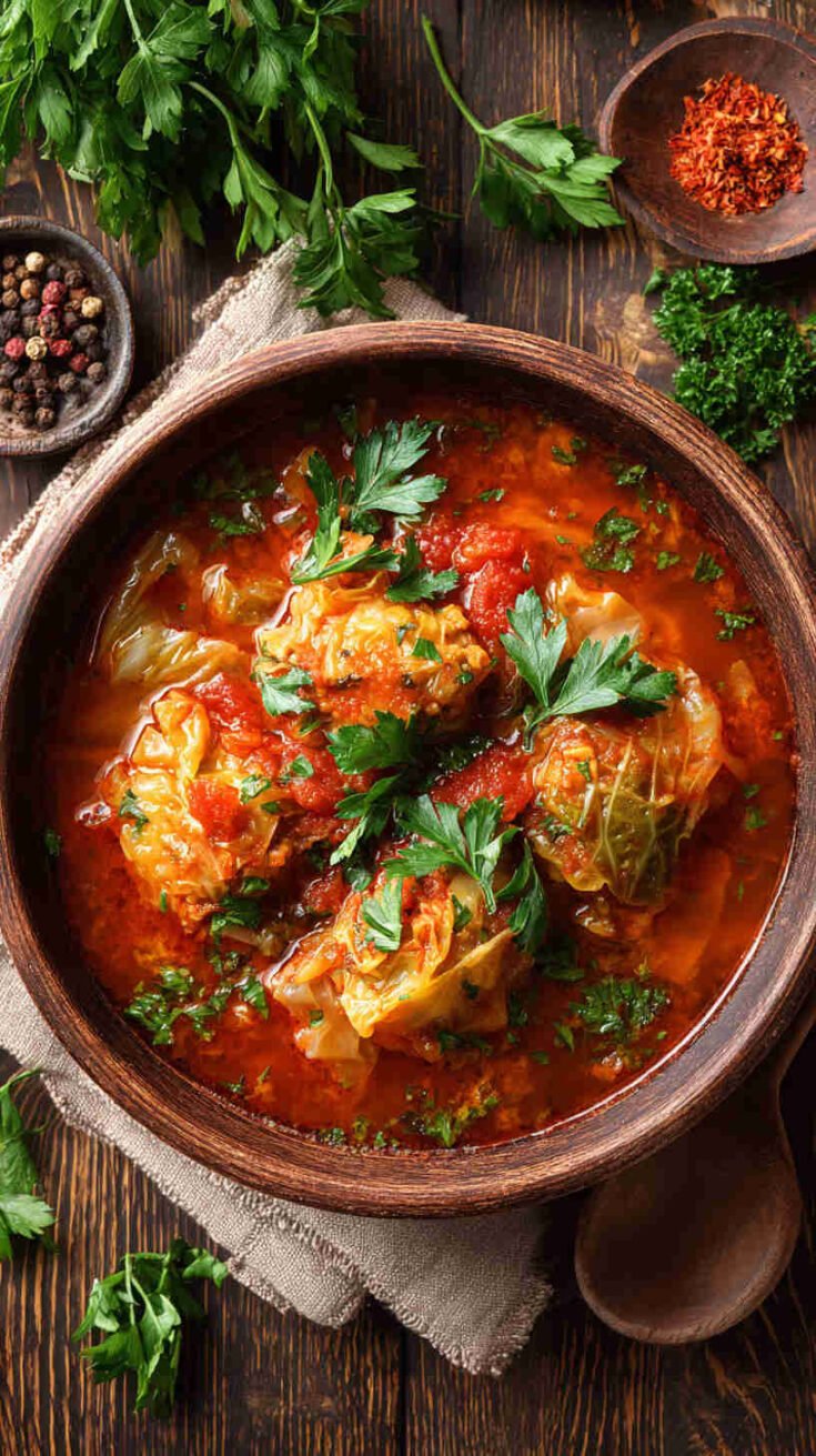 Crockpot Cabbage Roll Soup