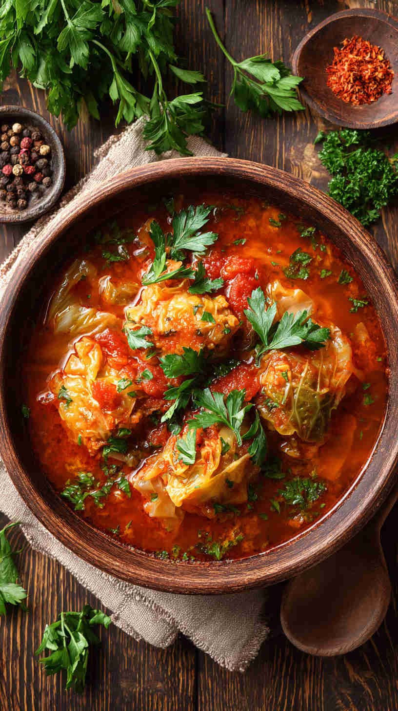 Crockpot Cabbage Roll Soup