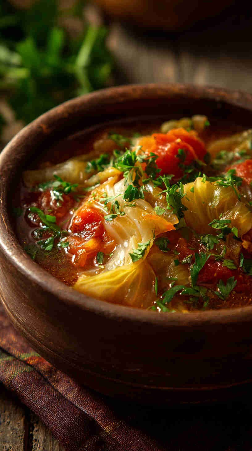Crockpot Cabbage Roll Soup