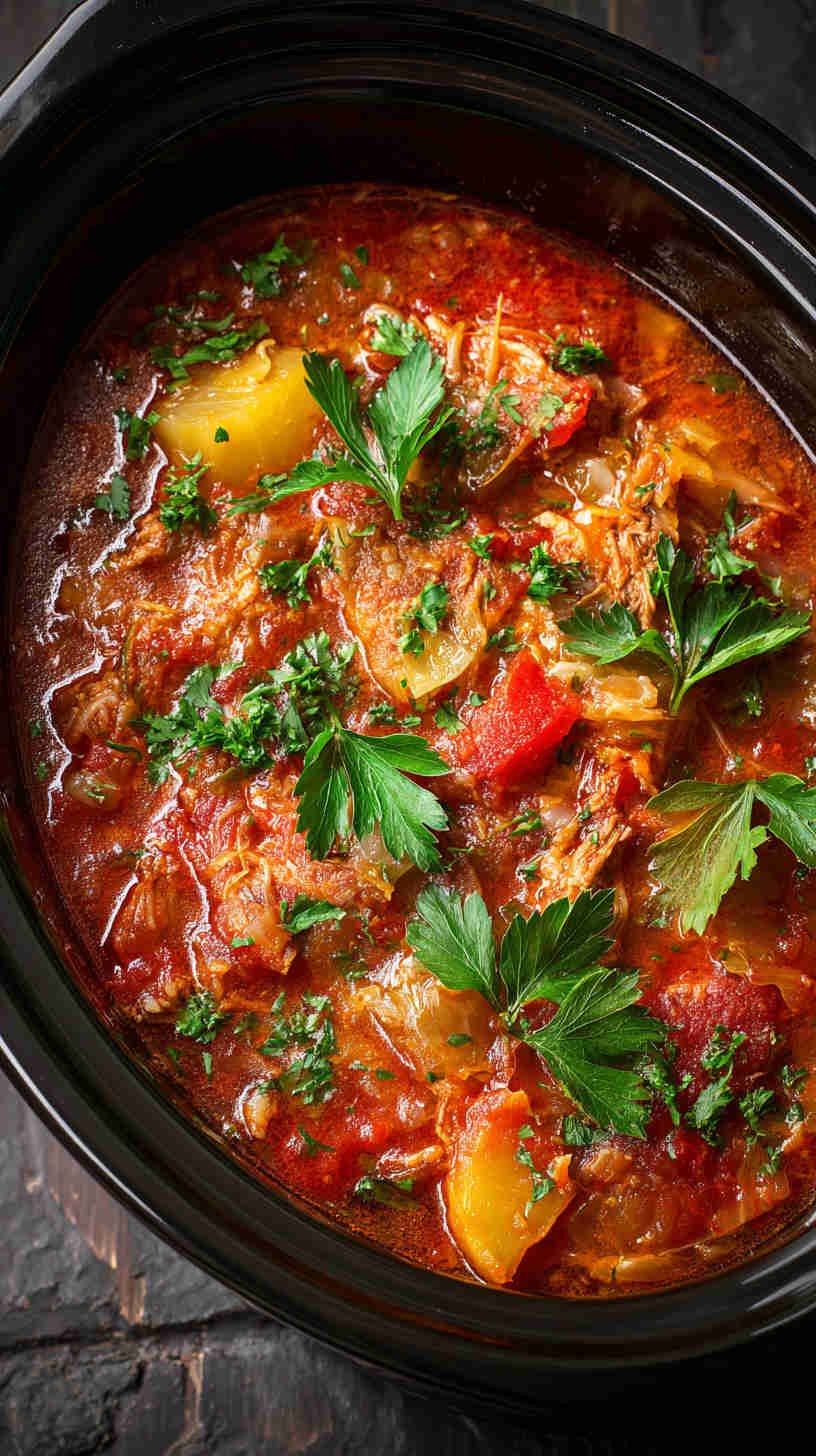 Crockpot Cabbage Roll Soup