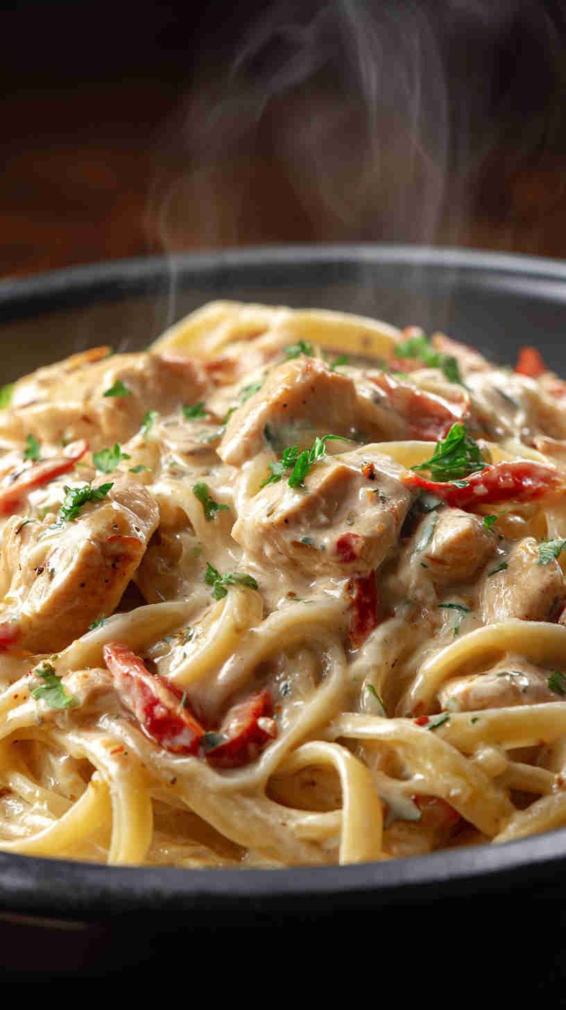 Crockpot Cajun Chicken Pasta