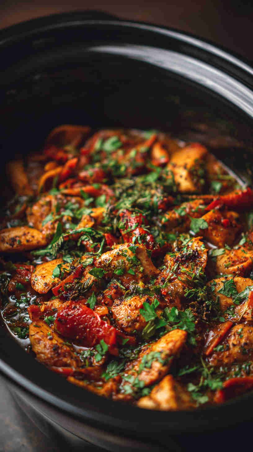 Crockpot Cajun Chicken Pasta