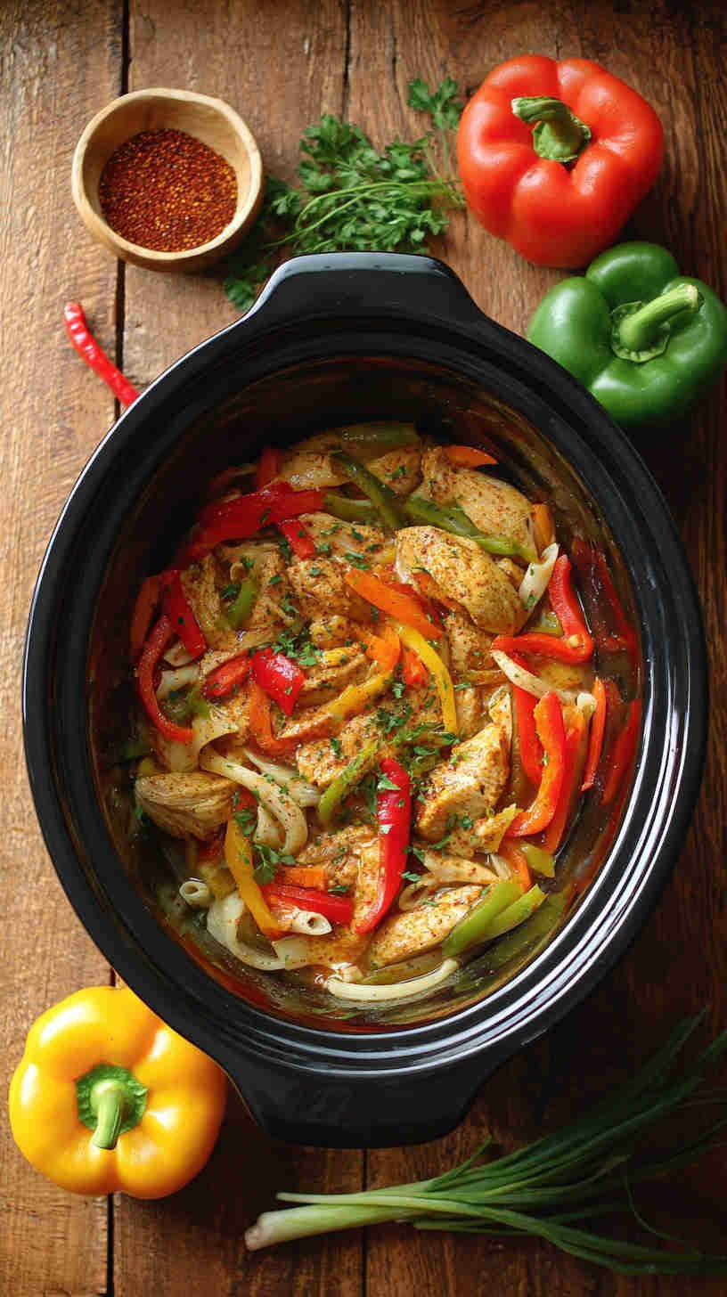 Crockpot Cajun Chicken Pasta
