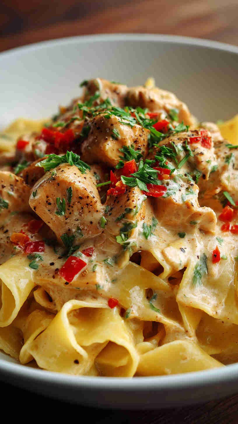 Crockpot Cajun Chicken Pasta