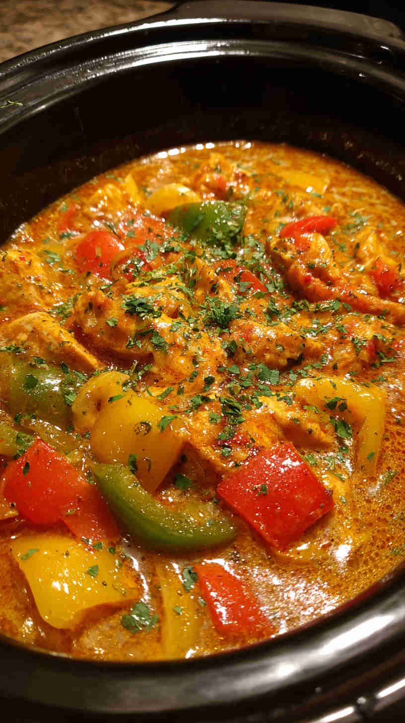 Crockpot Cajun Chicken Pasta