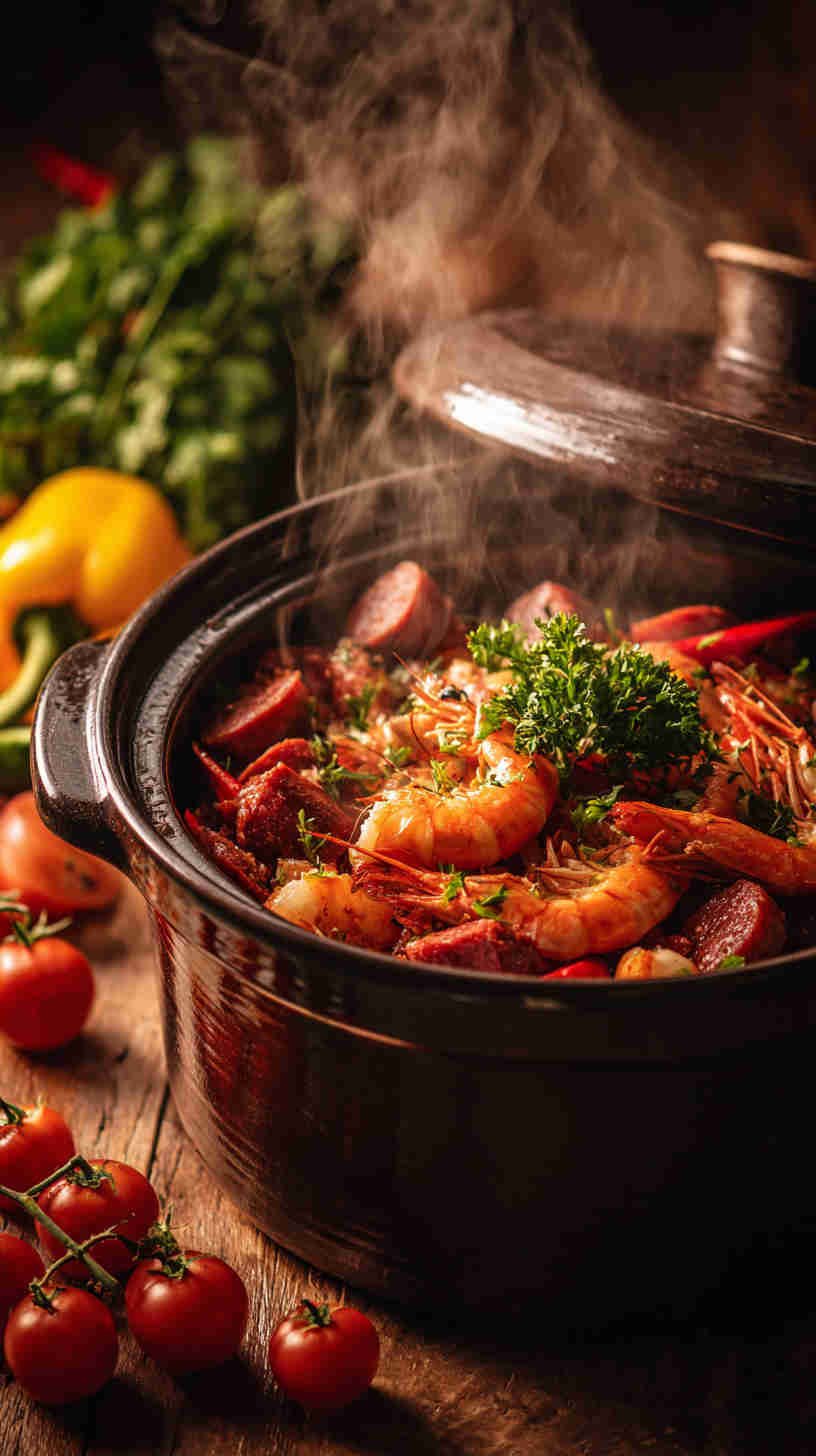 Crockpot Cajun Shrimp and Sausage Stew