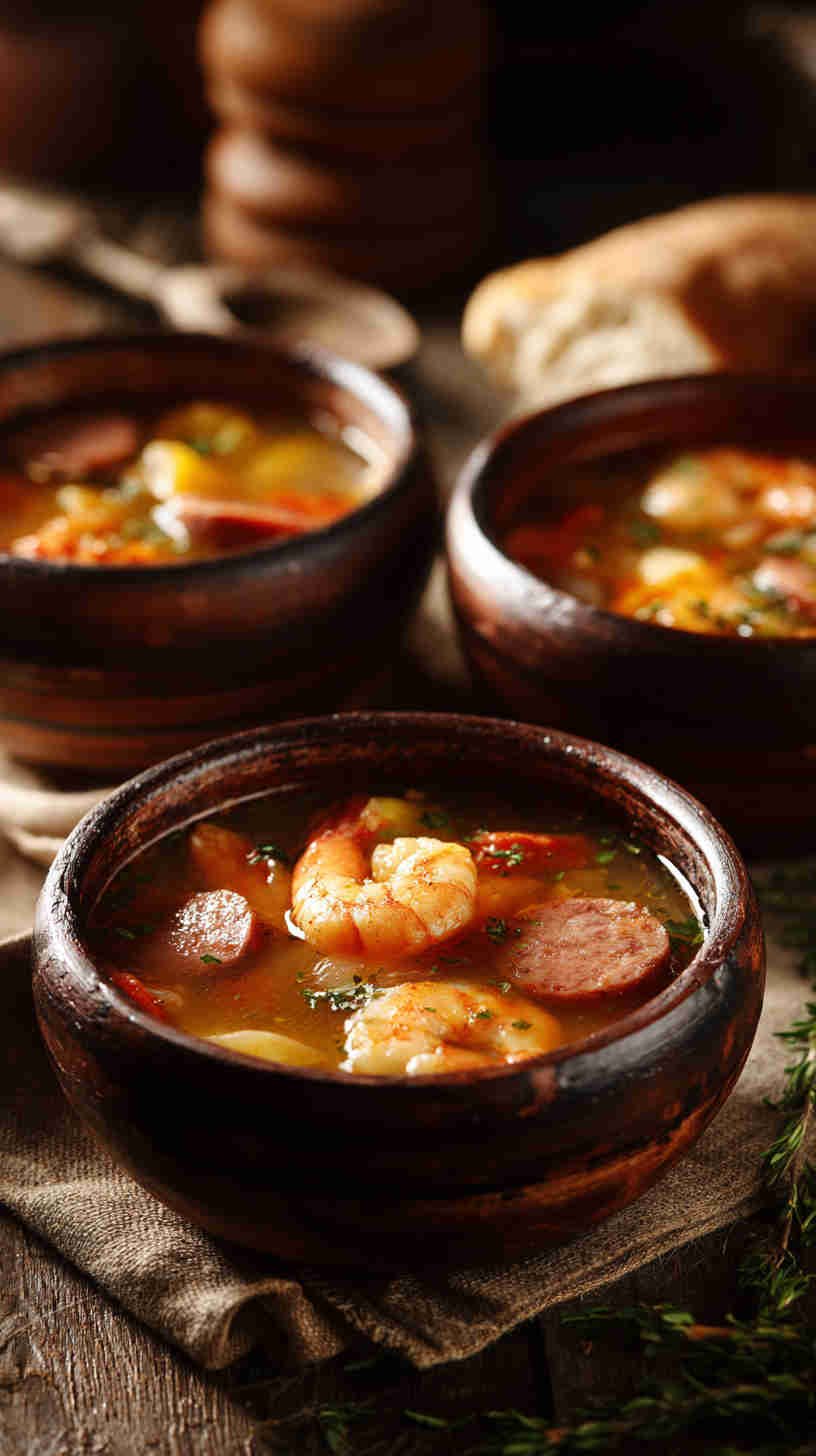 Crockpot Cajun Shrimp and Sausage Stew