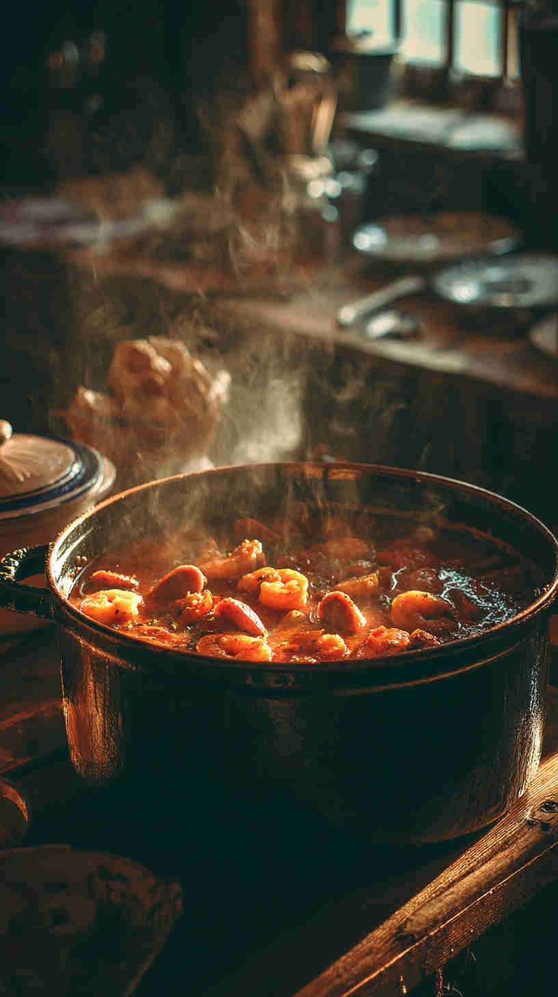 Crockpot Cajun Shrimp and Sausage Stew