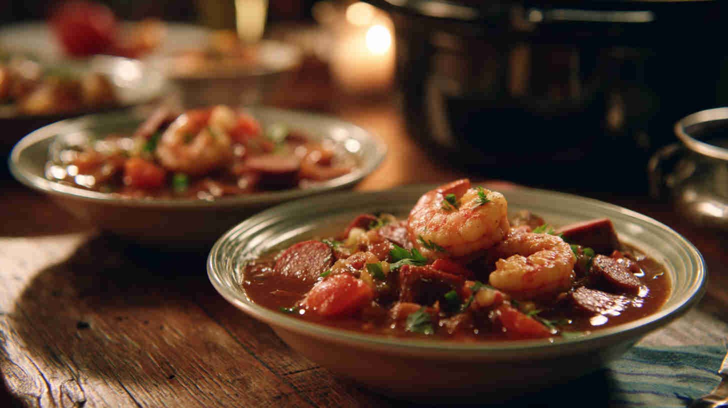 Crockpot Cajun Shrimp and Sausage Stew