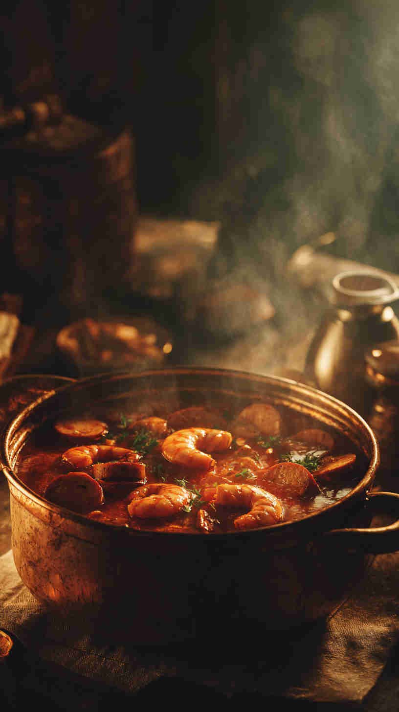 Crockpot Cajun Shrimp and Sausage Stew