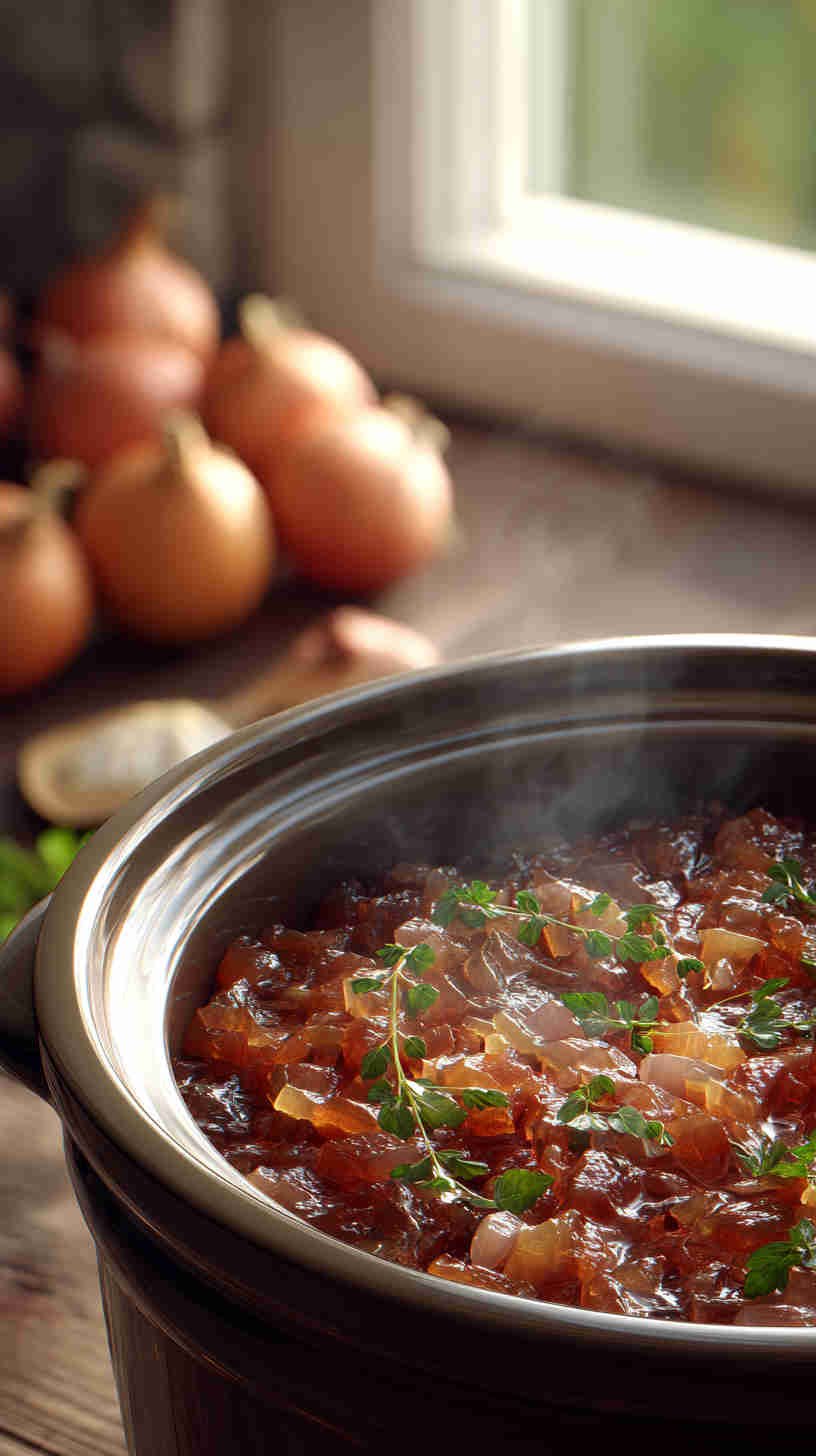 Crockpot Caramelized Onion Jam