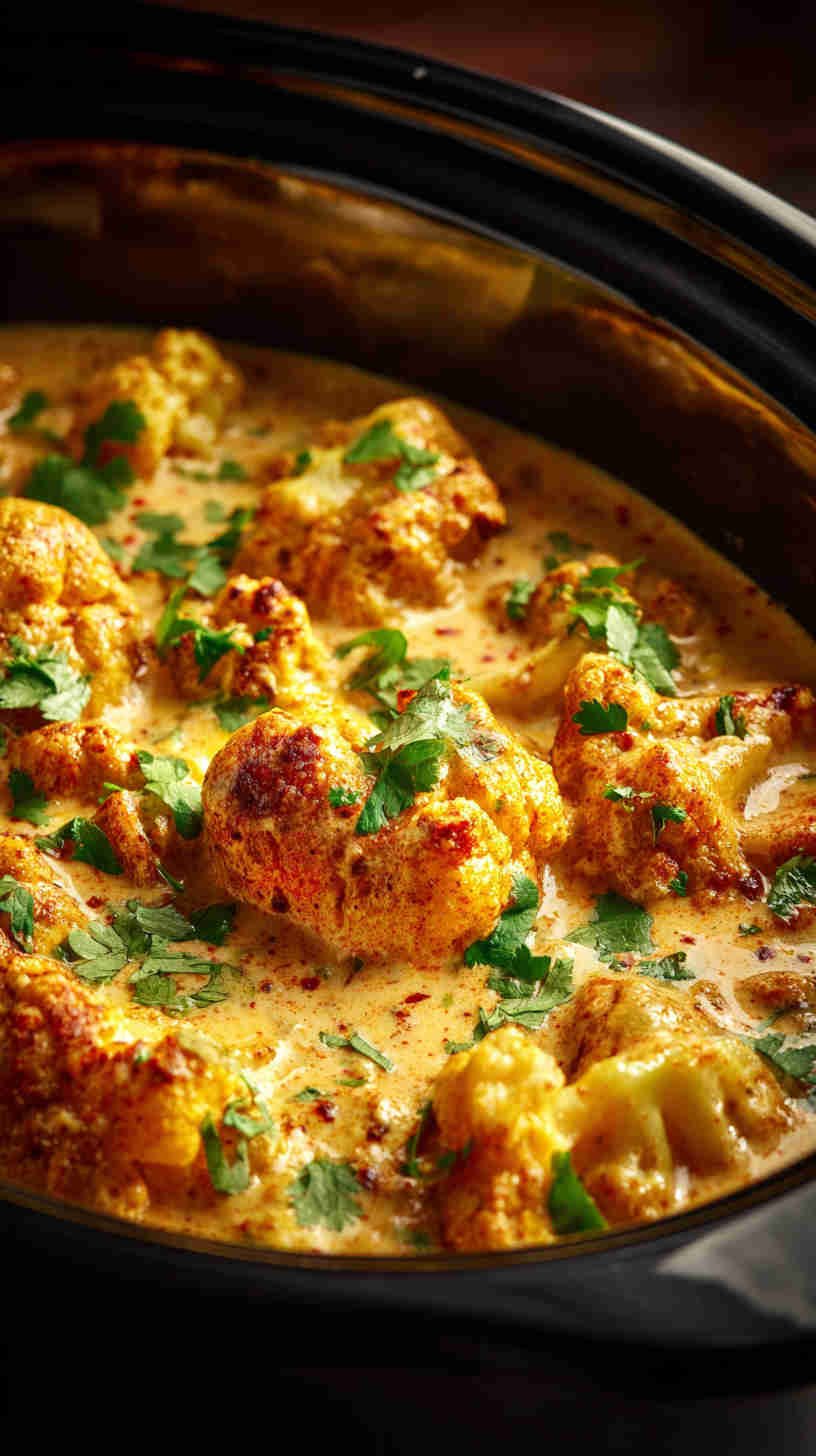 Crockpot Cauliflower Curry