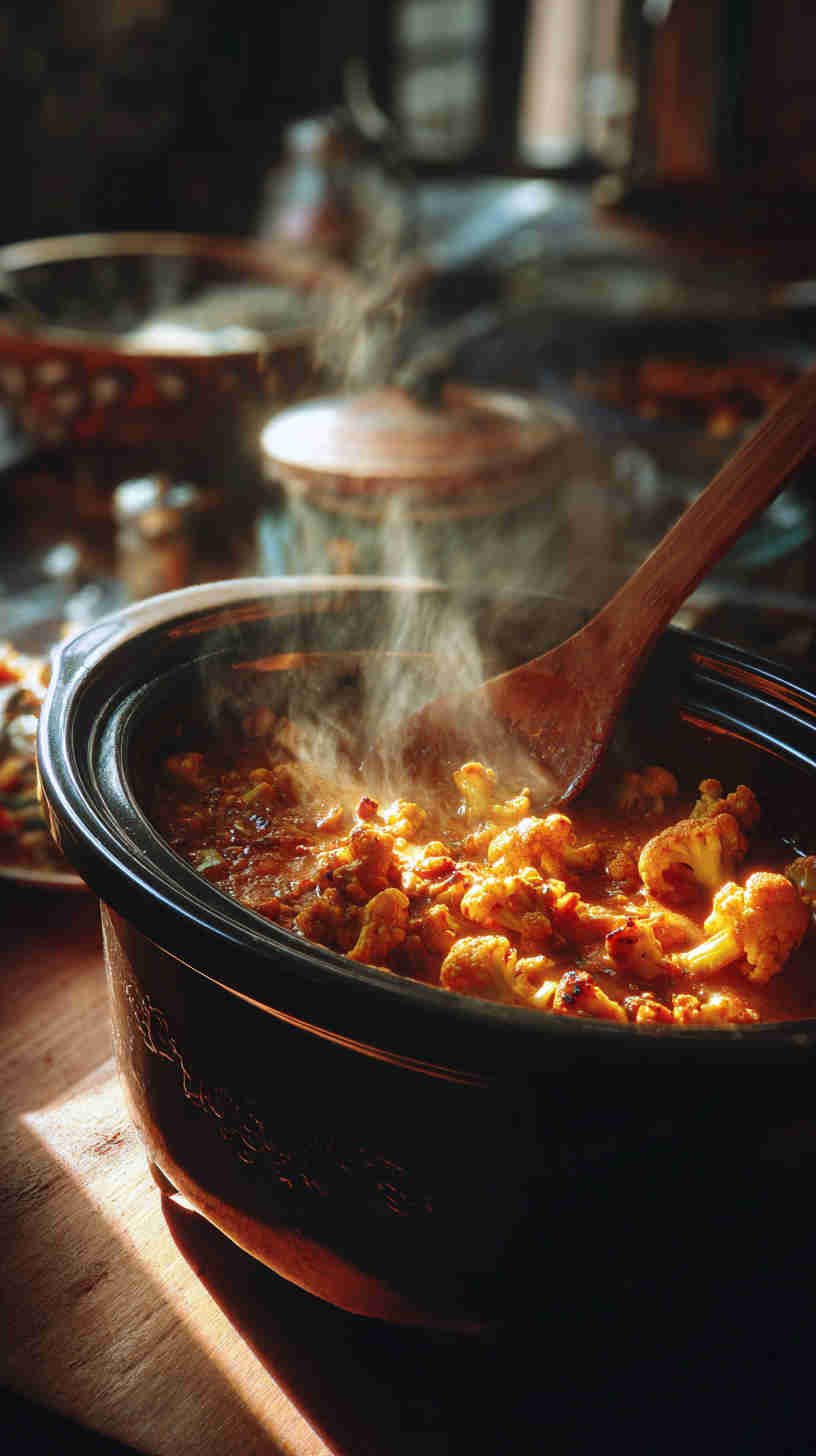 Crockpot Cauliflower Curry