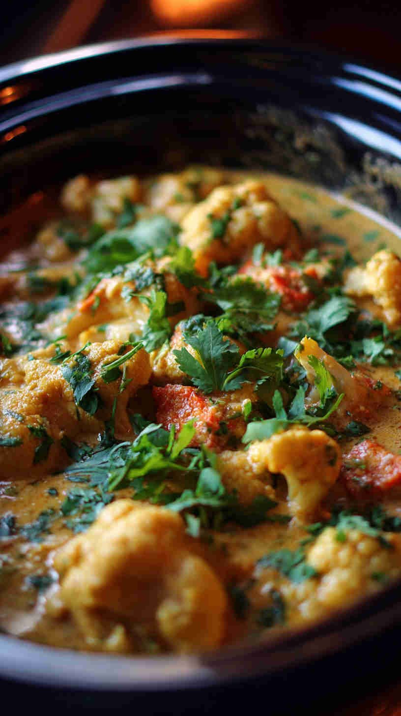 Crockpot Cauliflower Curry