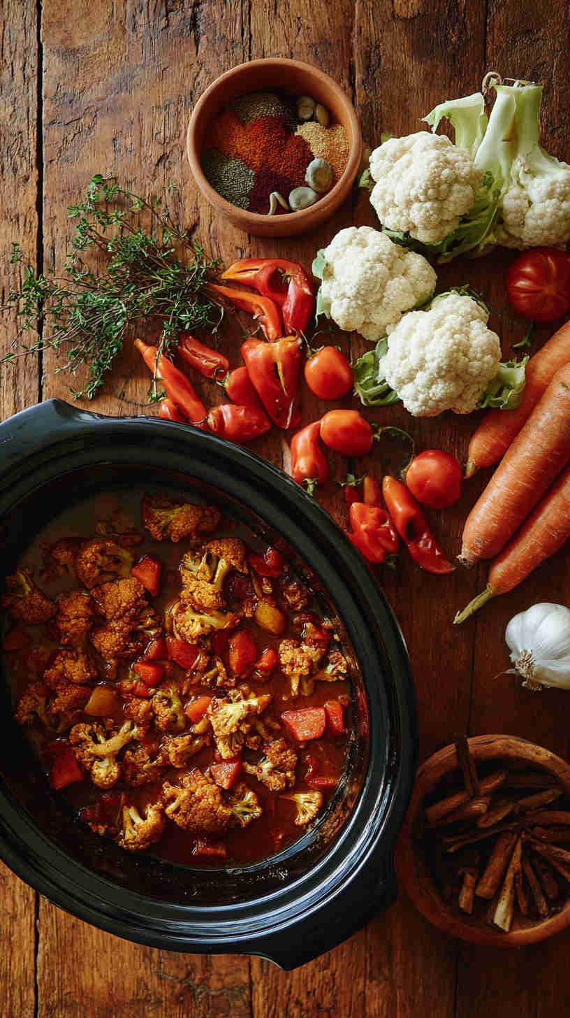 Crockpot Cauliflower Curry