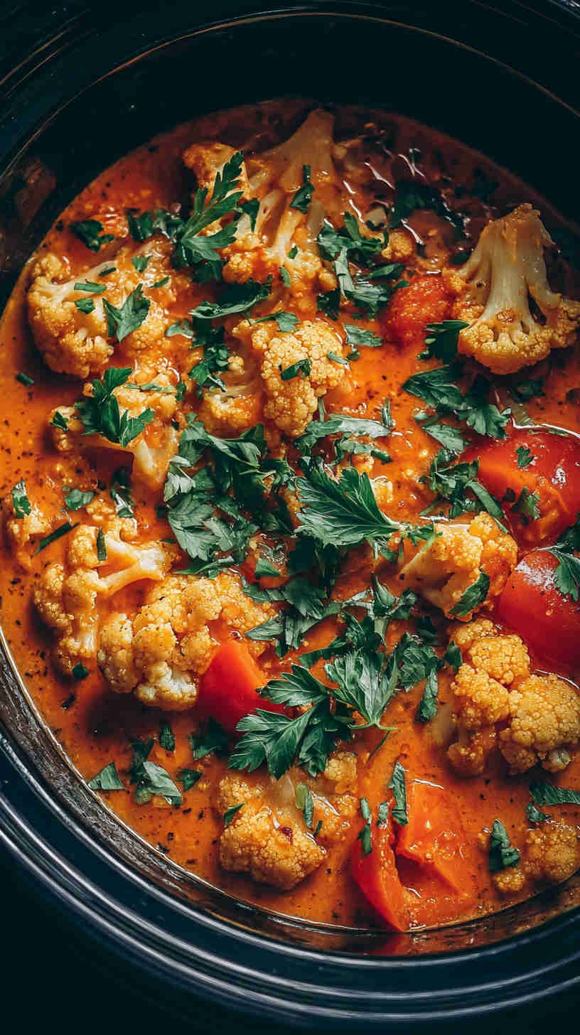 Crockpot Cauliflower Curry