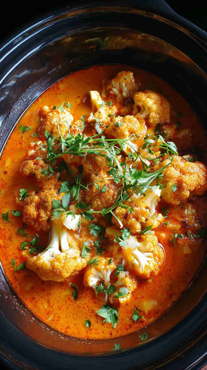 Crockpot Cauliflower Curry