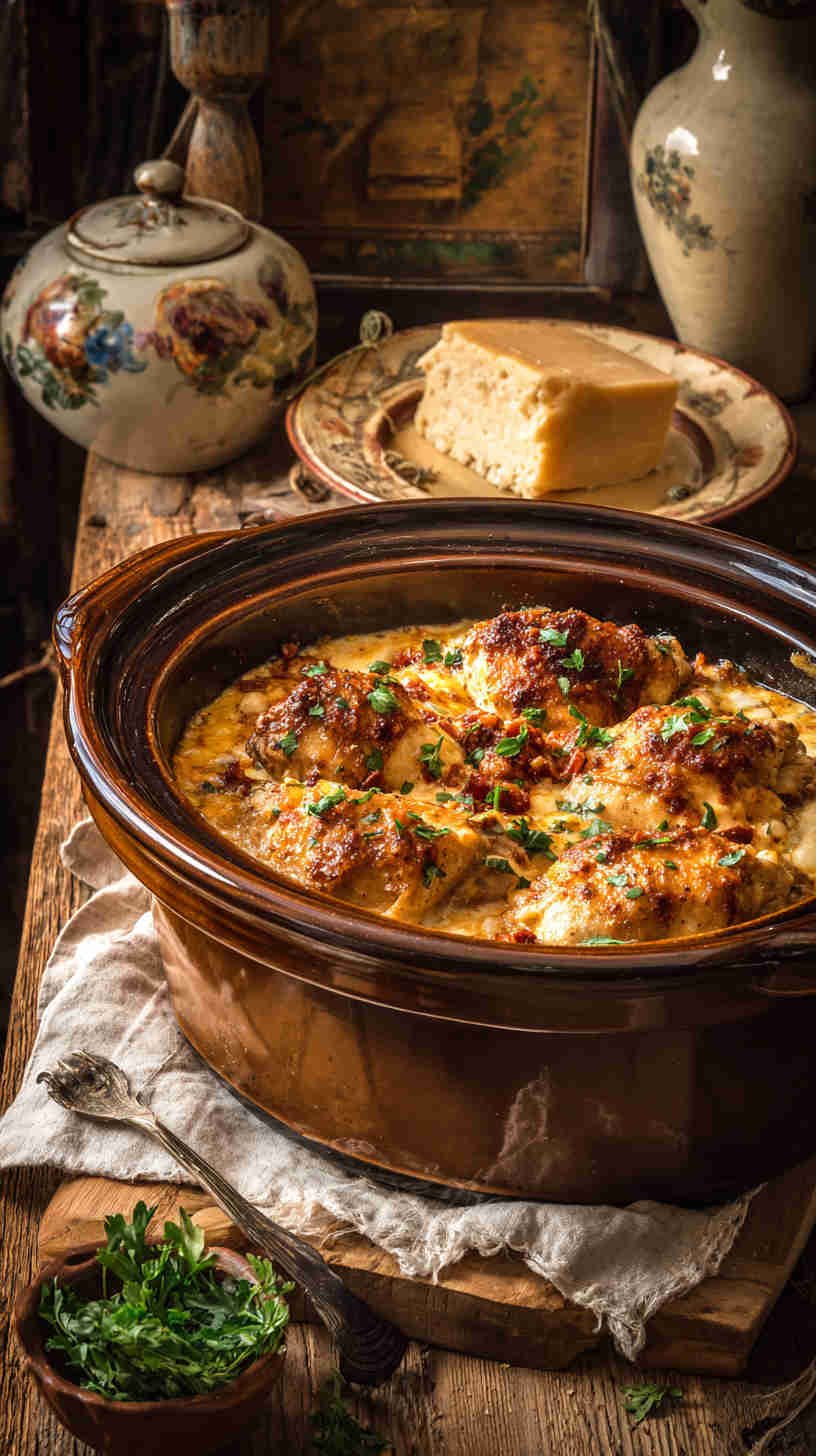 Crockpot Cheesy Cauliflower Casserole