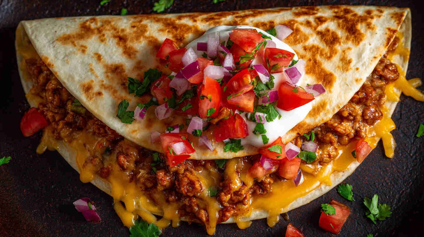 Crockpot Cheesy Quesadilla Filling