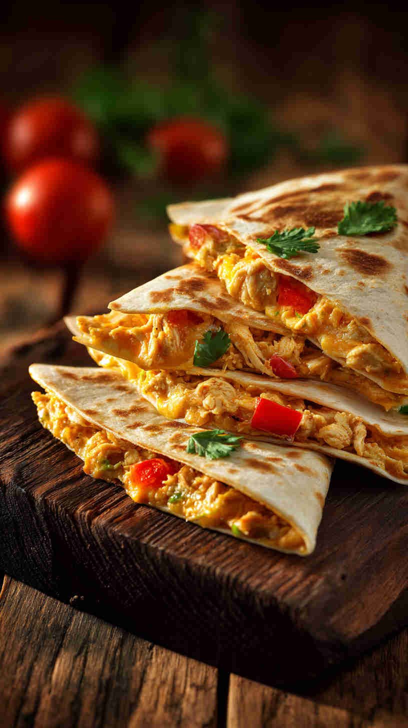 Crockpot Cheesy Quesadilla Filling